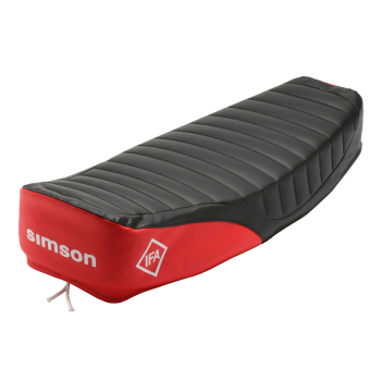 Enduro-Sitzbezug (schwarz/rot), Simson S51E, S70E